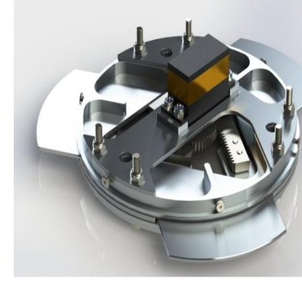 CAD render of the Darwin II three-flap airbrake